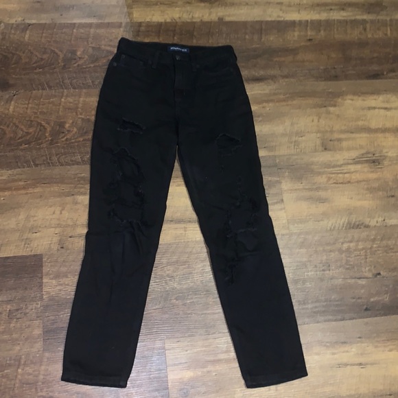 Black Mom Jeans size 00, worn a few times - Picture 1 of 3